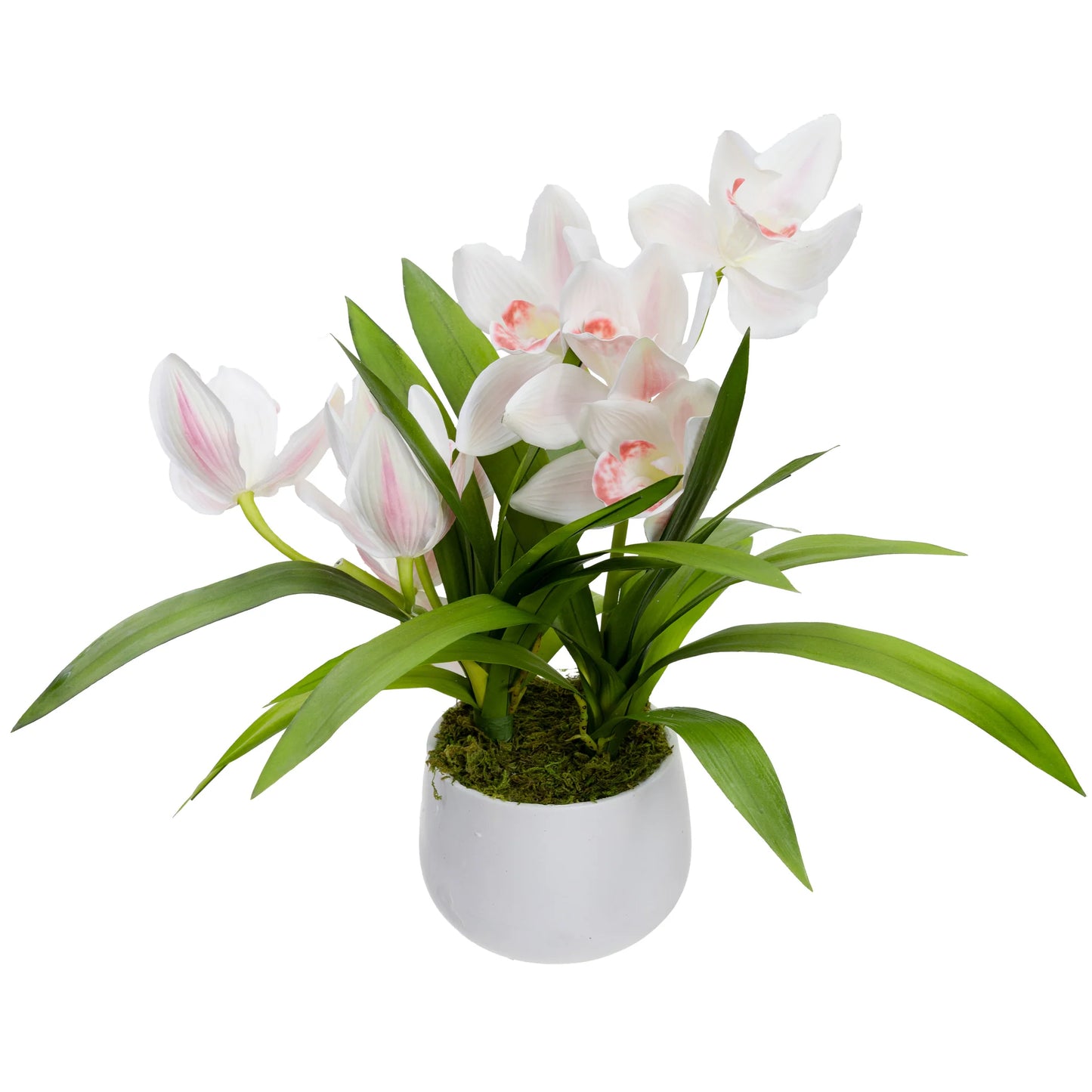 Cymbidium in Pot - Artificial Flower Arrangements and Artificial Plants