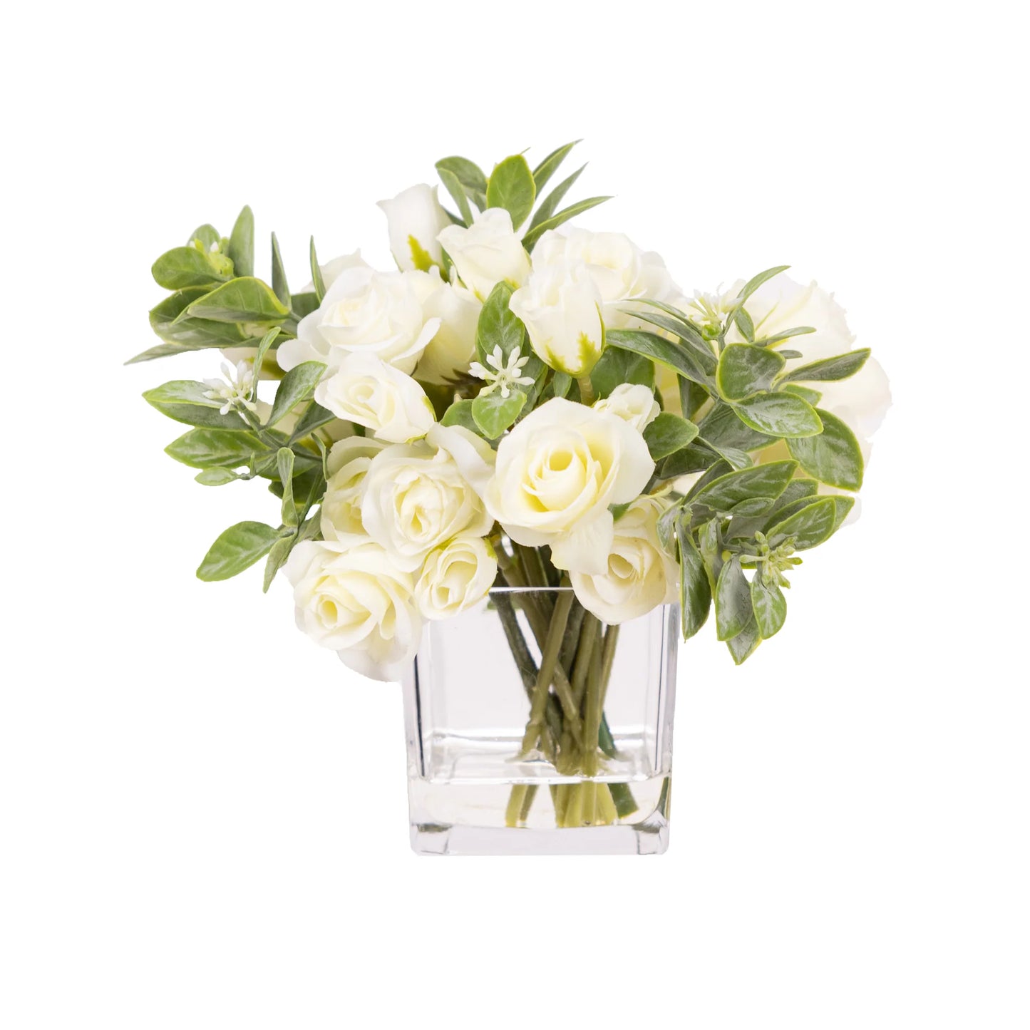 Mini Rose Arrangement in Glass