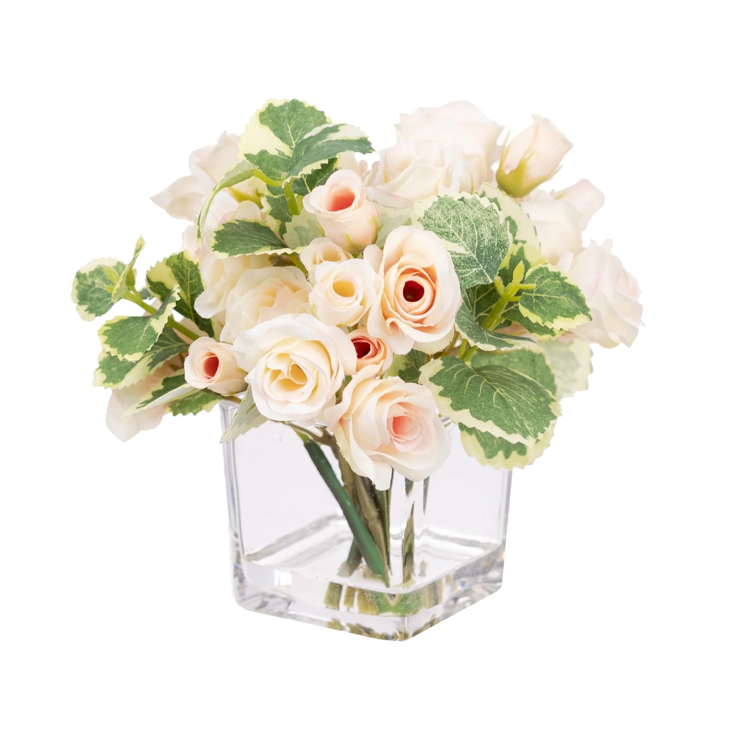 Mini Rose Arrangement in Glass