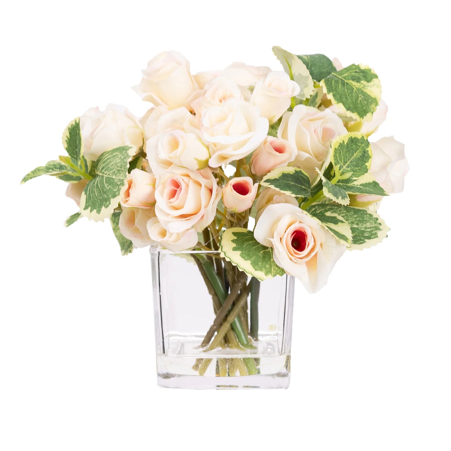 Mini Rose Arrangement in Glass