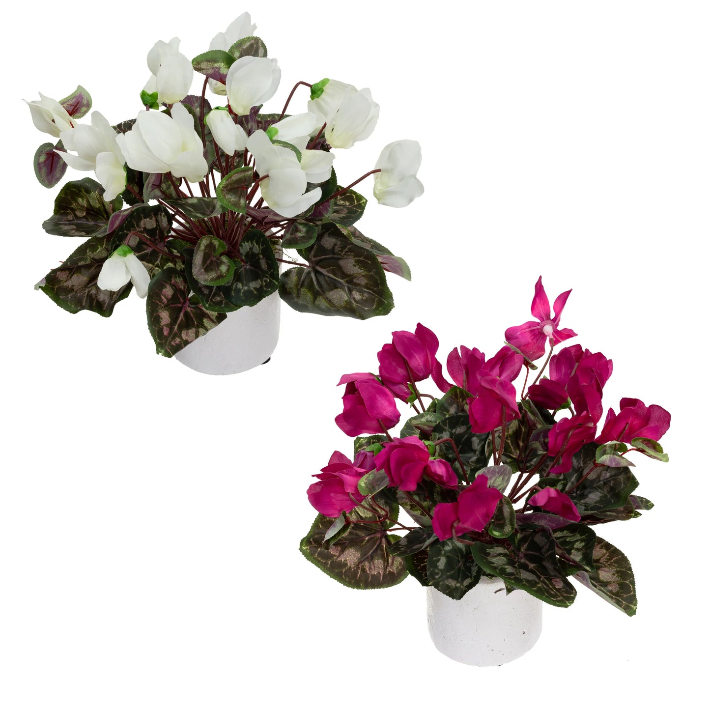 Cyclamen in Pot - Artificial Flower Arrangements and Artificial Plants