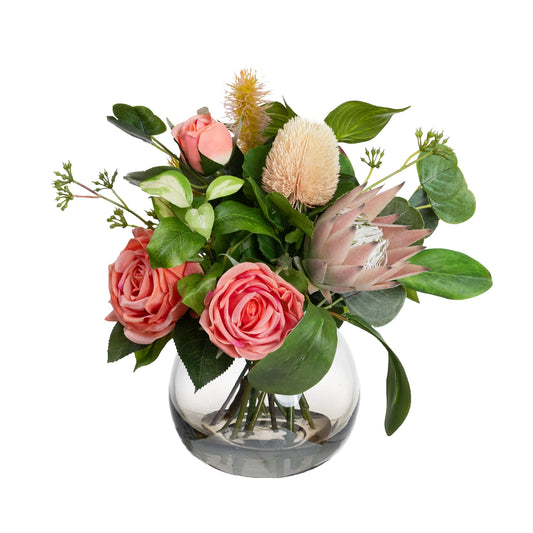 Native Arrangement 40cm Artificial Flower Arrangement and Plants