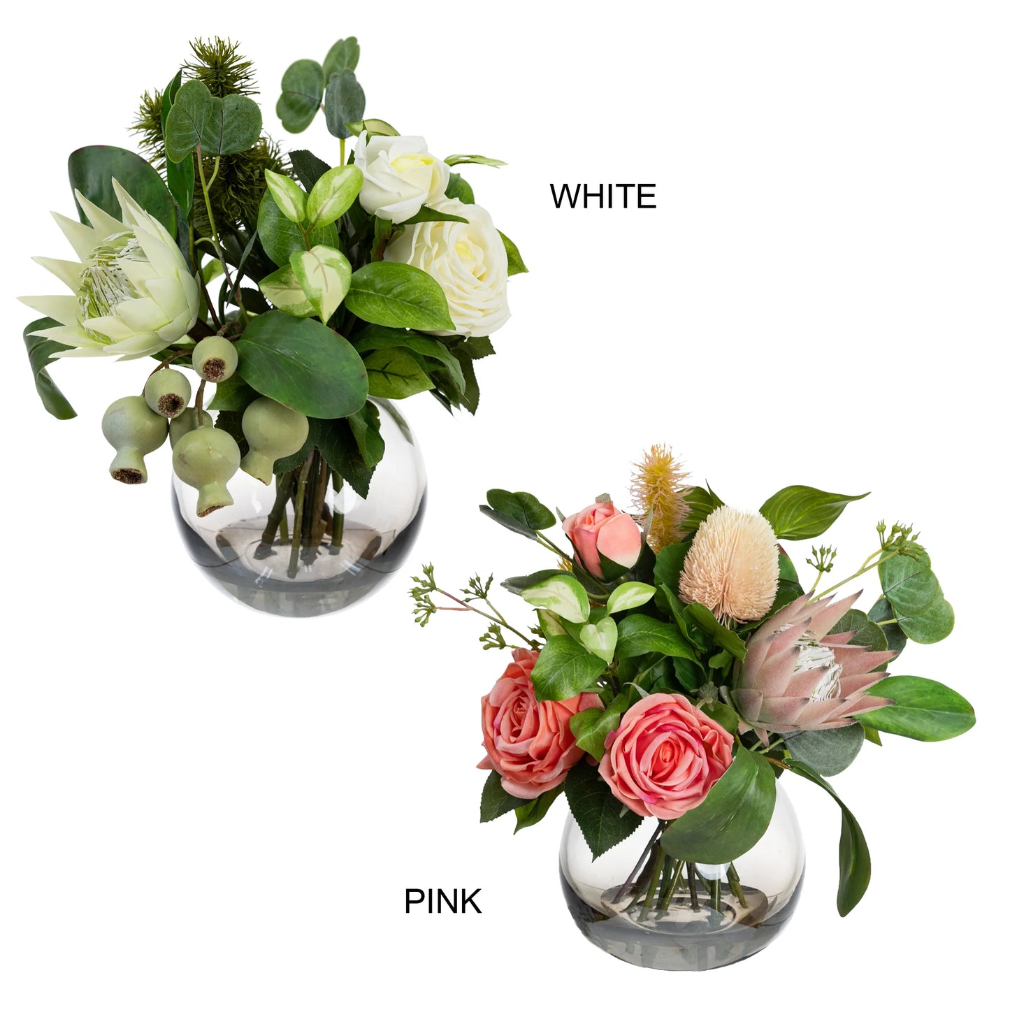 Native Arrangement 40cm Artificial Flower Arrangement and Plants