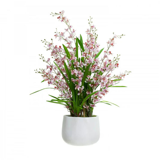 Dancing Lady Orchid in Pot - Artificial Flower Arrangements and Artificial Plants