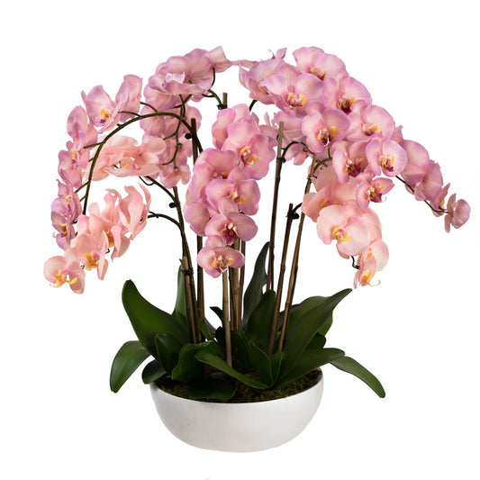 Grand Orchid in Pot (Mauve) 80cm Artificial