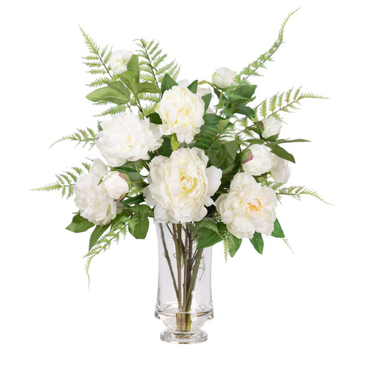 Peony Arrangement Large - Artificial Flower Arrangement and Artificial Plants