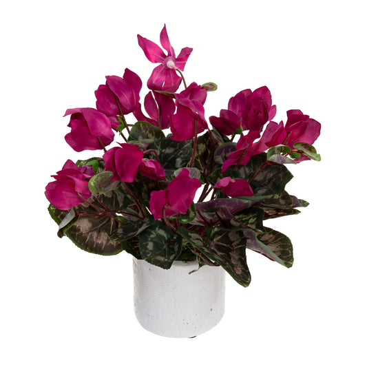 Cyclamen in Pot - Artificial Flower Arrangements and Artificial Plants